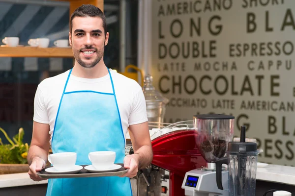 Handsome waiter — Stock Photo, Image