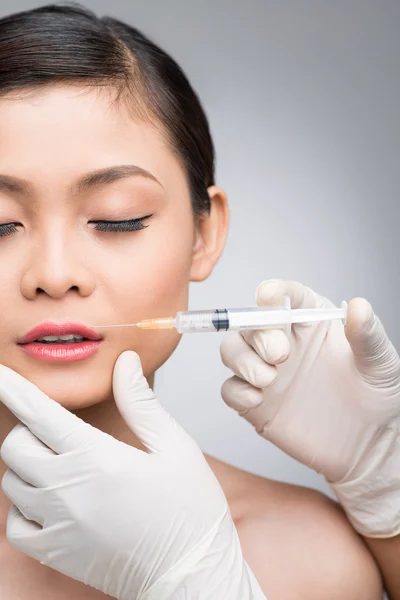 Injectie van botox — Stockfoto