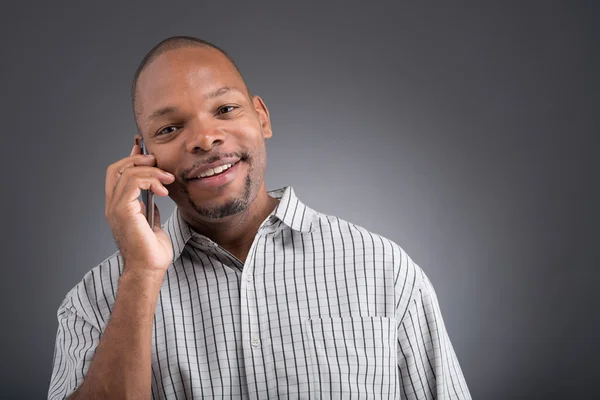 Black man calling — Stock Photo, Image