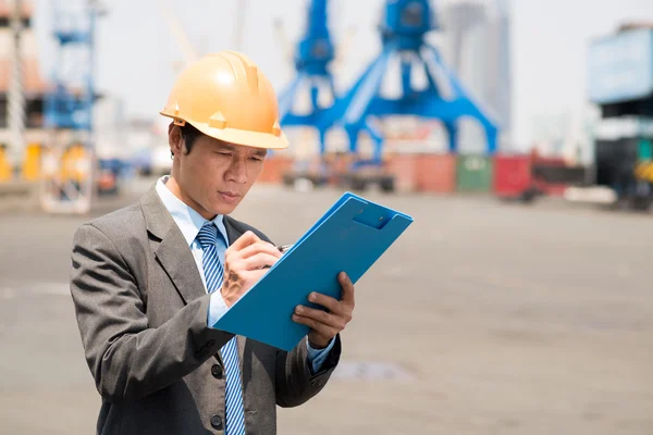 Ispettore al lavoro — Foto Stock