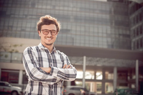 Homme à lunettes — Photo