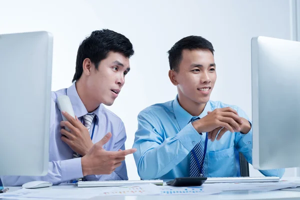 Two business brokers — Stock Photo, Image