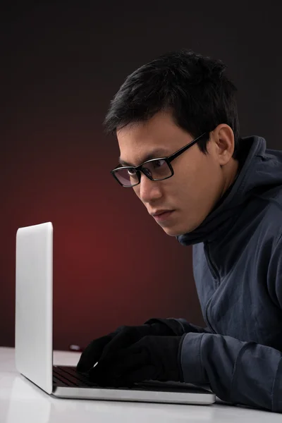 Asian hacker — Stock Photo, Image