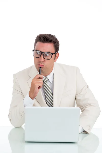 White-collar thinking — Stock Photo, Image