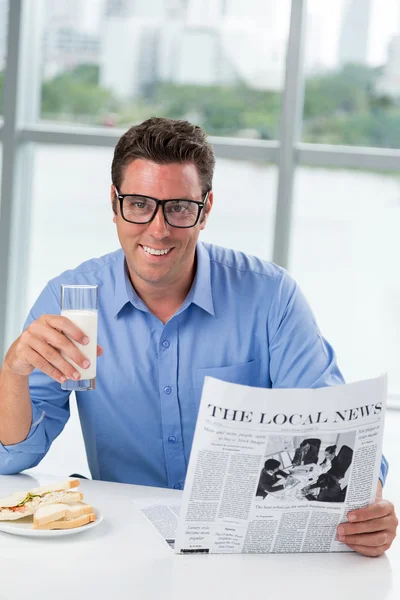 Having breakfast — Stock Photo, Image