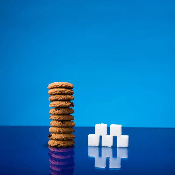 Bolachas e açúcar — Fotografia de Stock