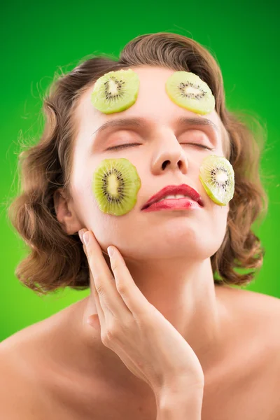 Kiwi ansiktsmask — Stockfoto