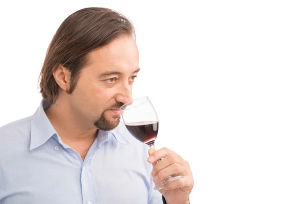 Sommelier proeven rode wijn — Stockfoto