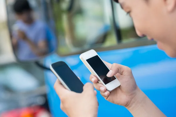 Two smartphones — Stock Photo, Image