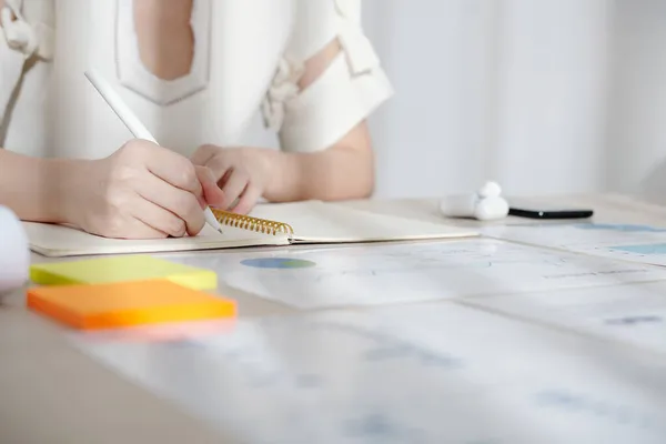 Business Person Analyzing Charts — Stock Photo, Image