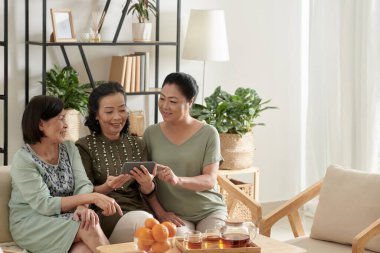 Elderly Women Gathered at Home