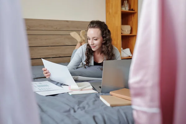 UI Designer Checking Documents — Stok fotoğraf