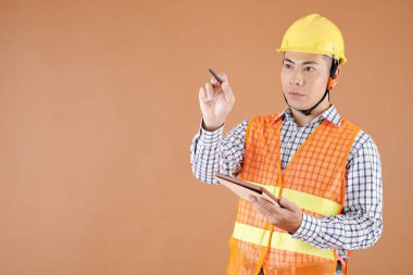 Havada İnşaat Mühendisi Çizimi