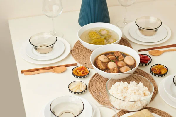 Mesa de cena de año nuevo chino — Foto de Stock