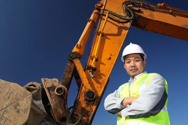 Operator of a excavator — Stock Photo, Image