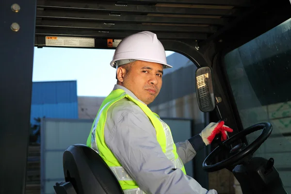 Conductor de carretilla elevadora —  Fotos de Stock