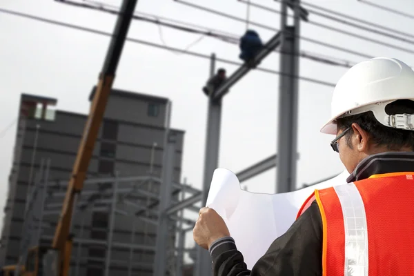 Trabajadores de la construcción — Foto de Stock