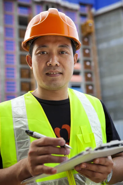 Retrato do construtor — Fotografia de Stock