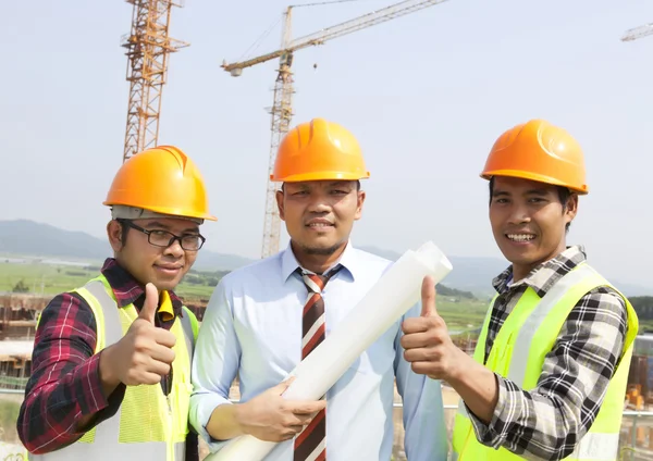 Lavoratori edili — Foto Stock