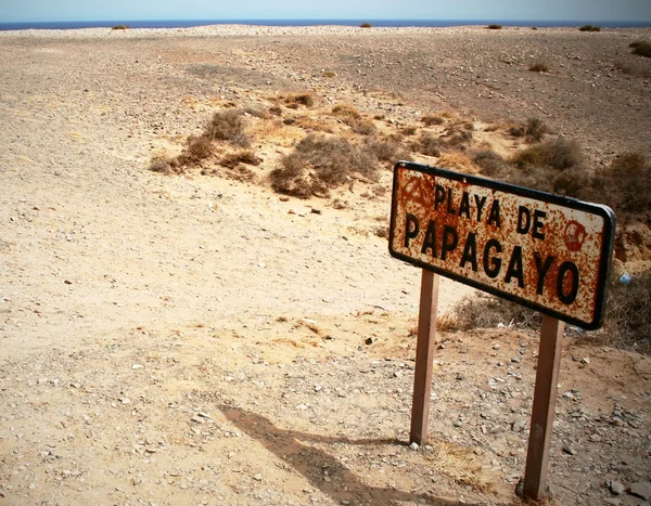 Spiaggia di Papagayo, Lanzarote, Isole Canarie . — Foto Stock