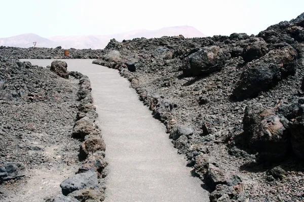 Camino al volcán — Foto de Stock