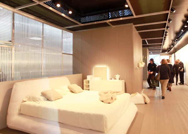 Visit design pavilions at Salone del Mobile — Stock Photo, Image