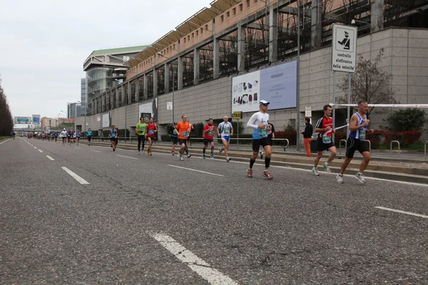 De marathon van de stad van Milano, milano — Stockfoto