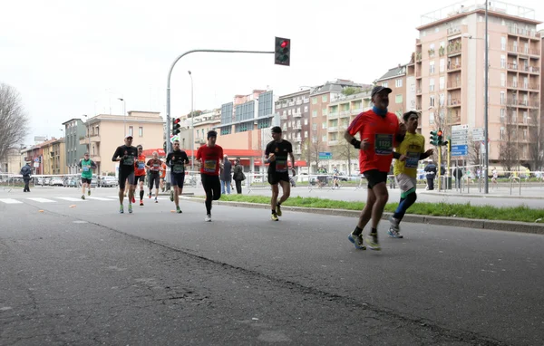 De marathon van de stad van Milano, milano — Stockfoto