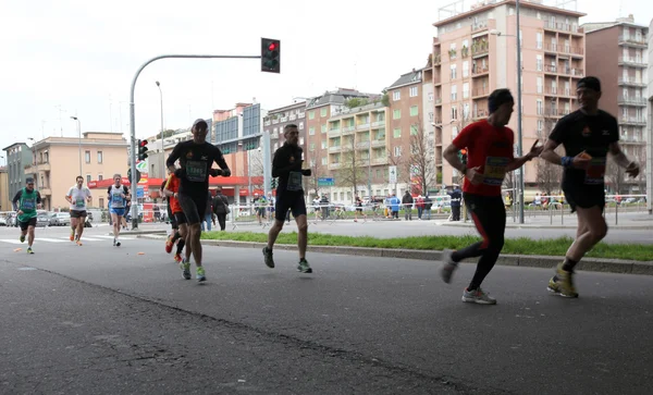 De marathon van de stad van Milano, milano — Stockfoto