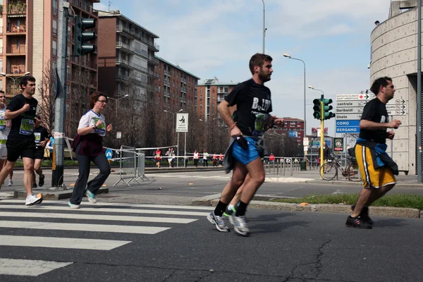 Maratona di Milano città, milano — Foto Stock