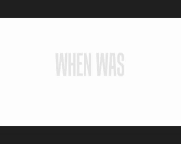 Video met de inscriptie - "wanneer was de laatste keer dat je deed iets voor de eerste keer?" — Stockvideo