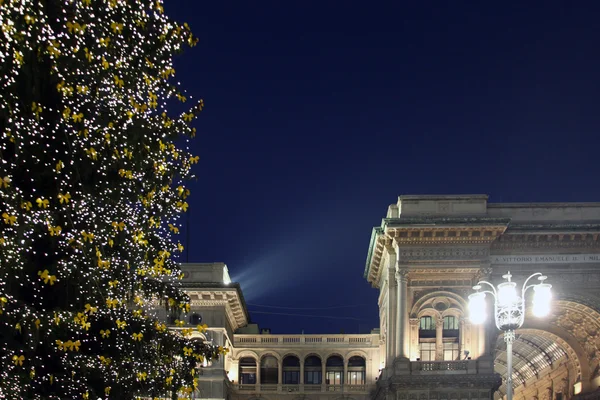 Lights in Duomo square, Milano — Stock Photo, Image