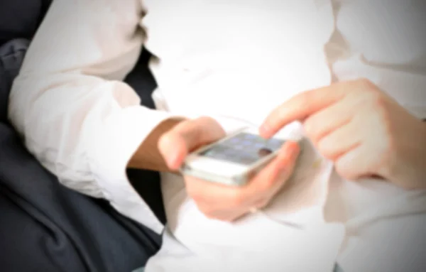 Man using phone — Stock Photo, Image