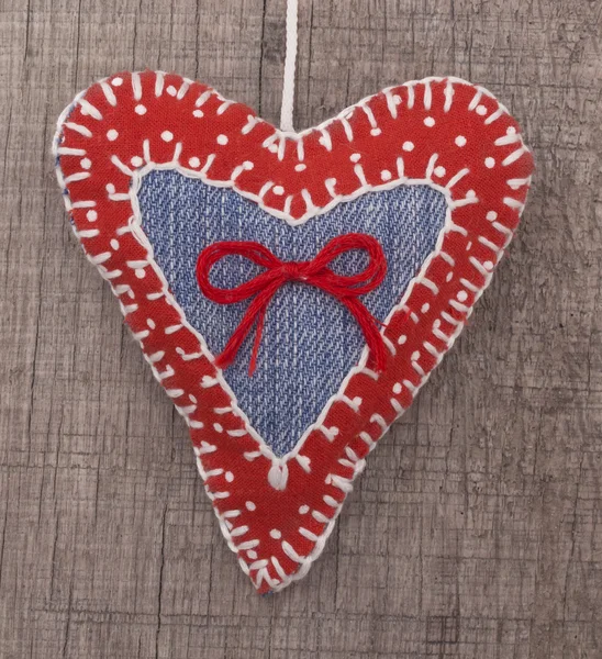 Textile heart — Stock Photo, Image