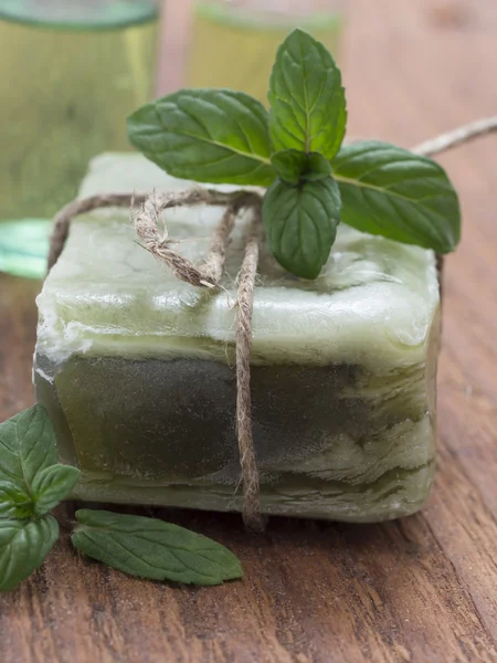 Green soap — Stock Photo, Image