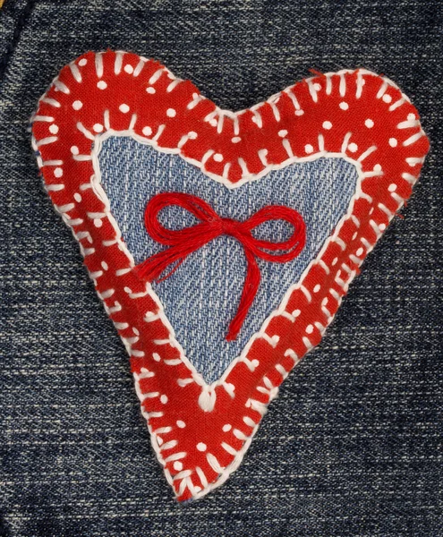 Corazón textil —  Fotos de Stock