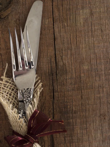 Tenedor y cuchillo — Foto de Stock