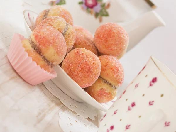 Peach looking cookies — Stock Photo, Image