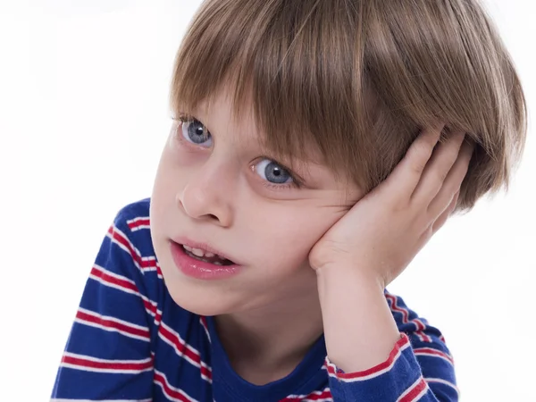 Portret van de schattige jongen — Stockfoto