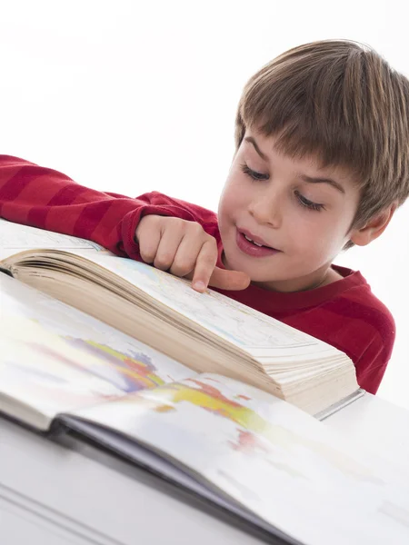 Boy learning — Stock Photo, Image