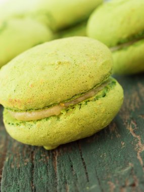 Yeşil macaroons