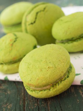 Yeşil macaroons