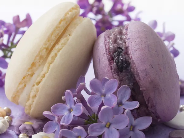 Färgglada macaroons — Stockfoto