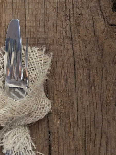 Tenedor y cuchillo, menú —  Fotos de Stock