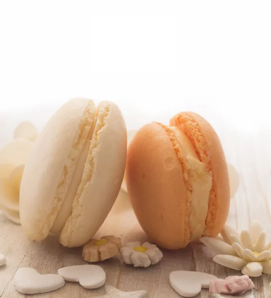 Färgglada macaroons — Stockfoto