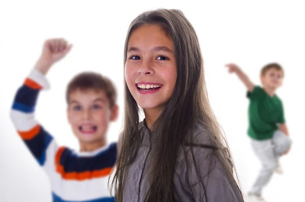 Laughing happy children — Stock Photo, Image