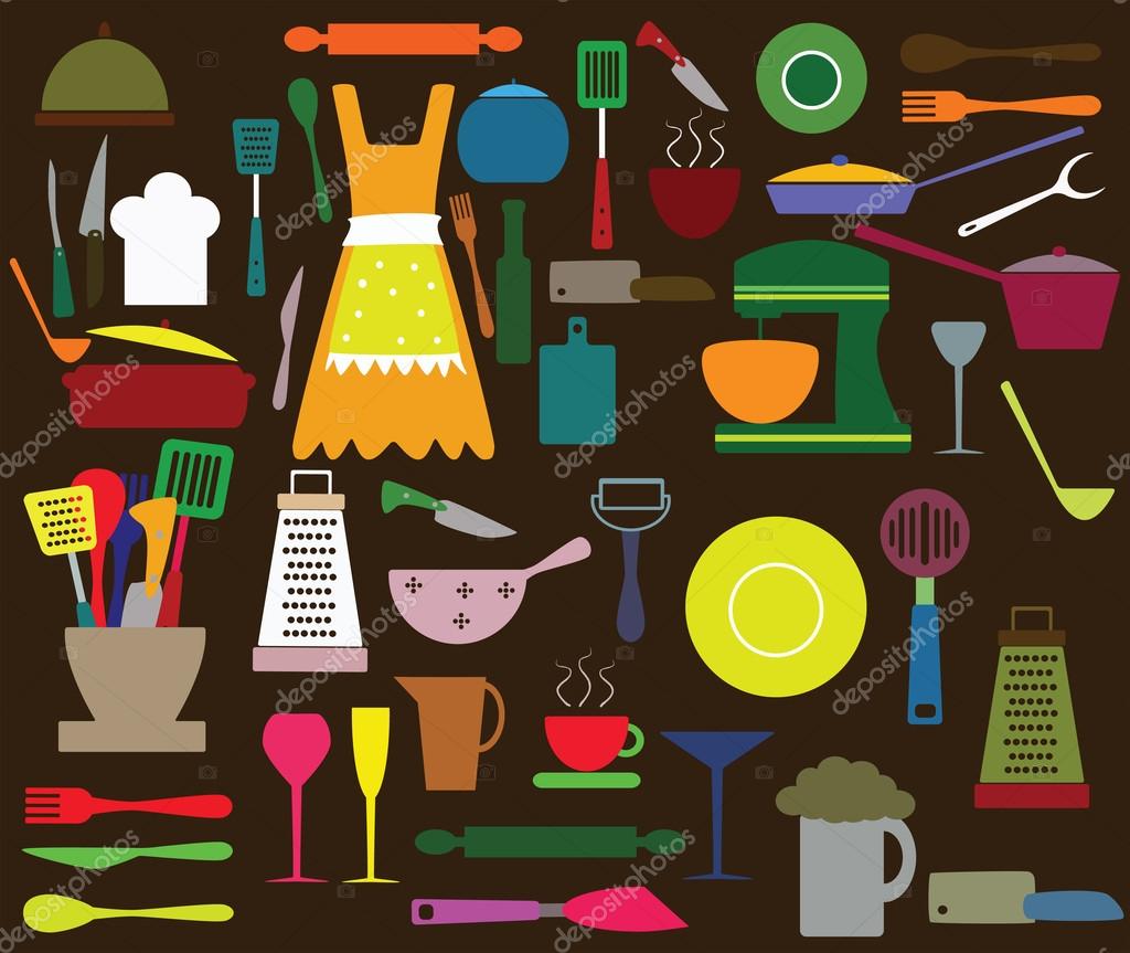 Kitchen utensils Stock Vector Image by ©vesnac 36864029