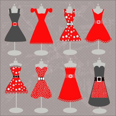 Kırmızı elbise koleksiyonu