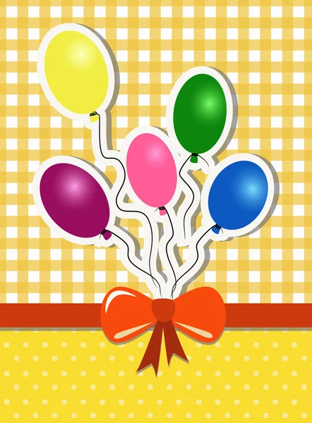 Fondo de fiesta con globos — Vector de stock