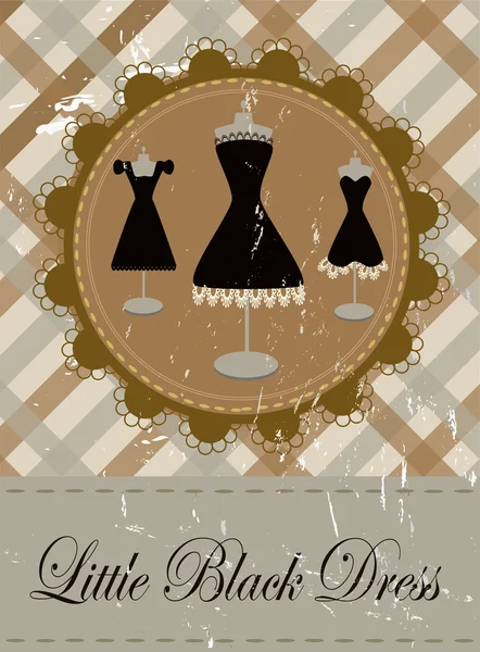 Pequeños vestidos negros — Vector de stock